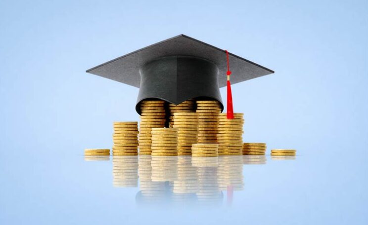 a stack of coins with figures on top of them, the young professional is on the lower part while the retired people are on the higher part